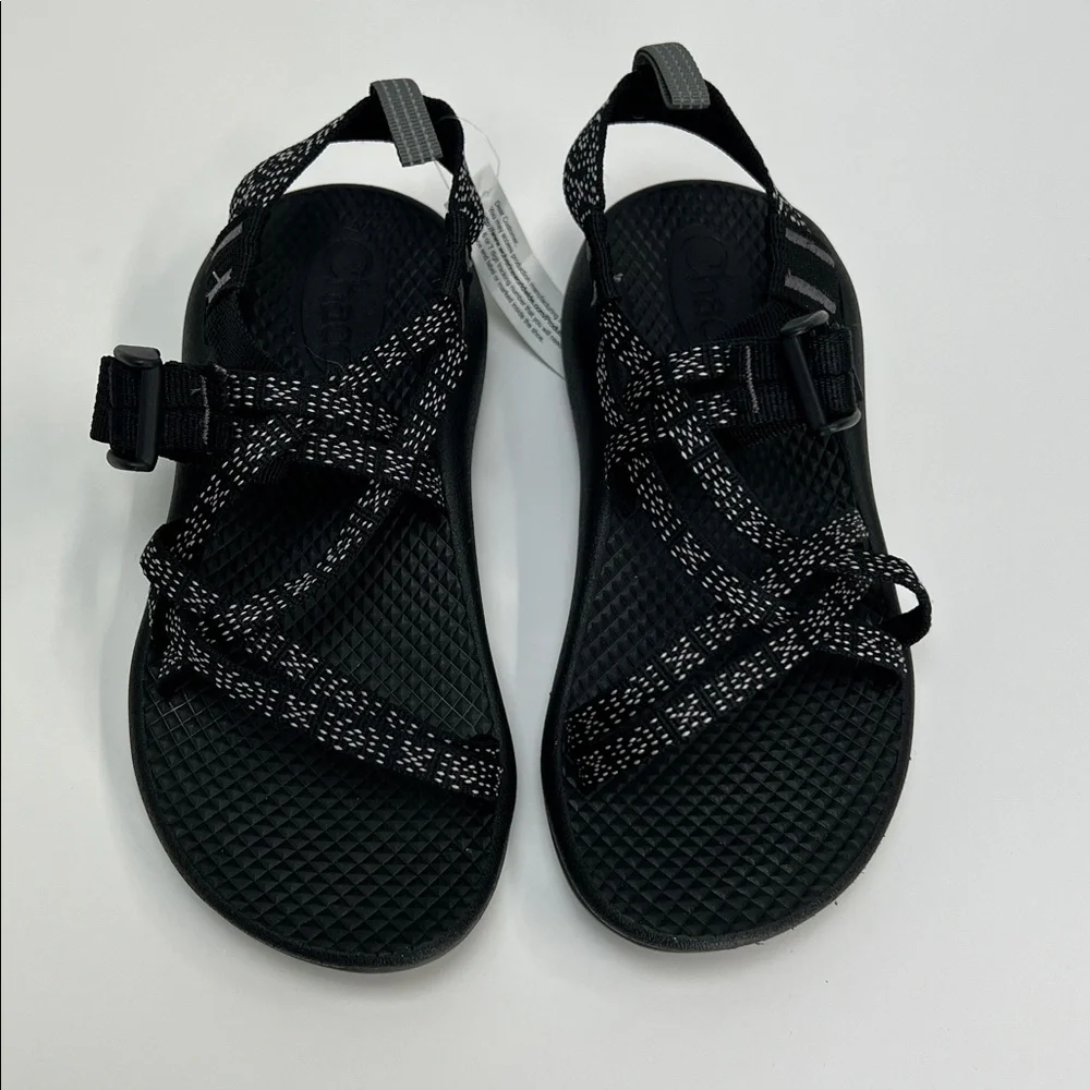 Chaco ZX/1 EcoTread Sandals Kids 1 Unisex Black White Hiking Outdoors Summer New